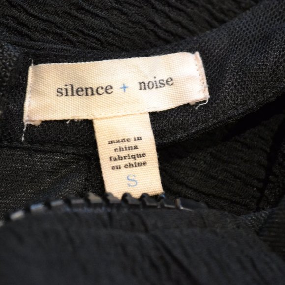 Anthropologie Brand Silence and Noise Black Fun Dress - Picture 3 of 3